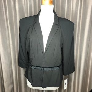 ELLE JACKET NWT'S  SZ. XL BLACK FULLY LINED